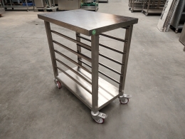 Mobile stainless steel base